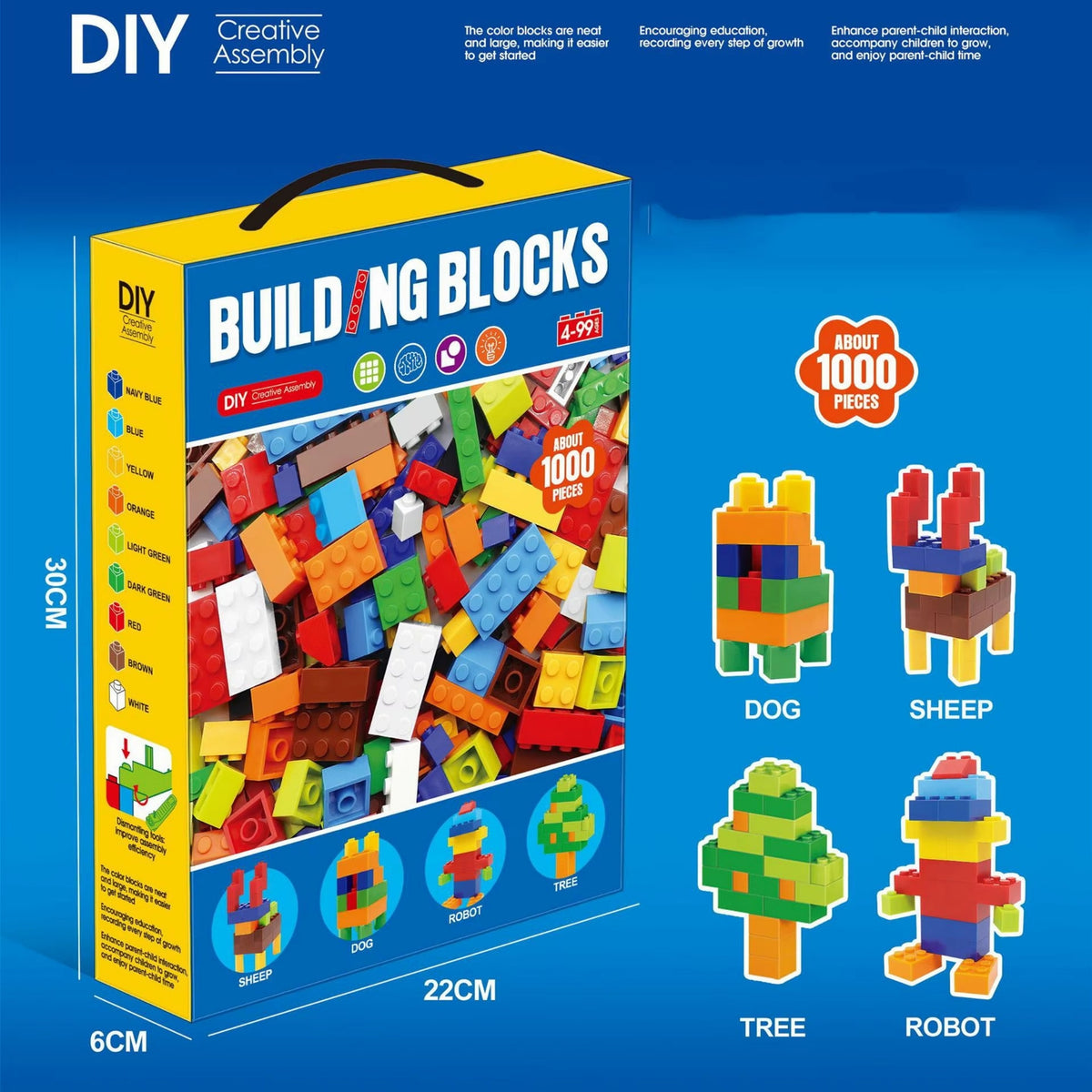 1000 pcs Building Blocks