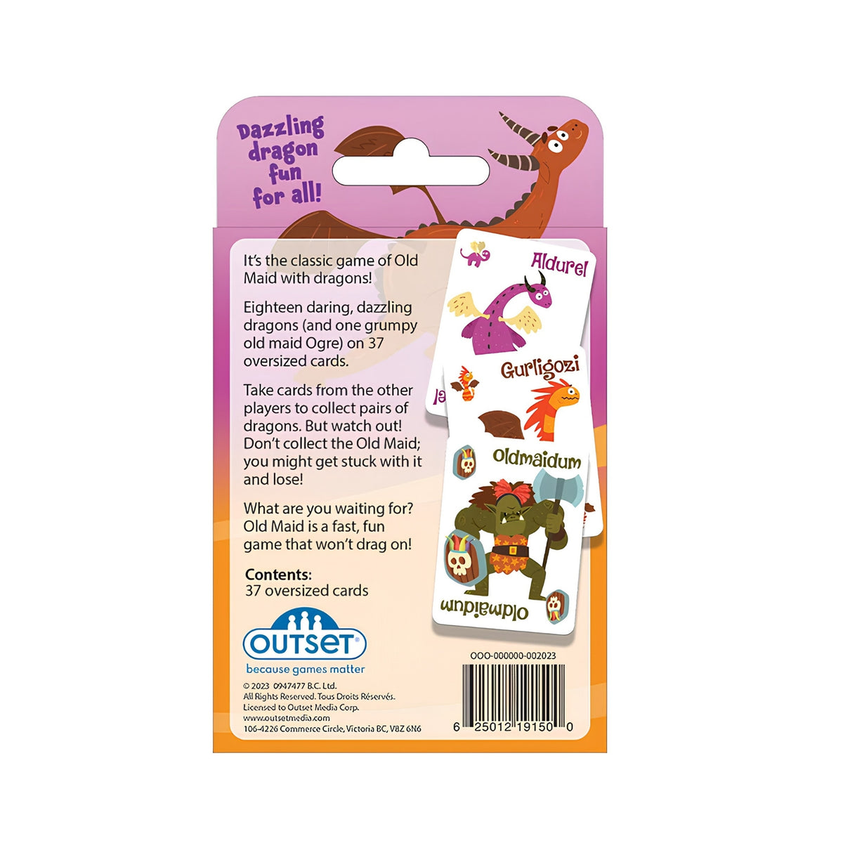 Dragons Old Maid Card Game