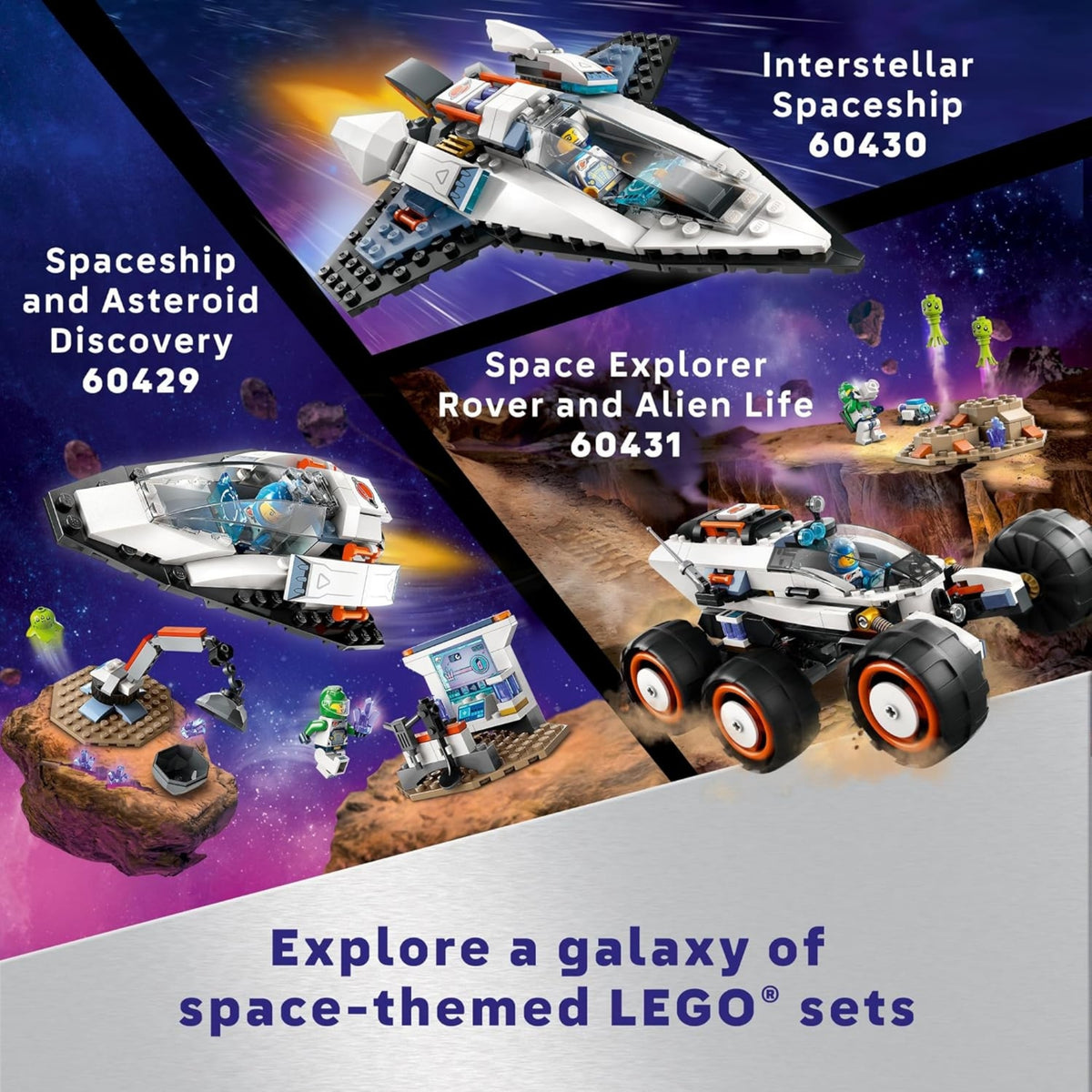 LEGO City 60429 Spaceship & Asteroid Discovery