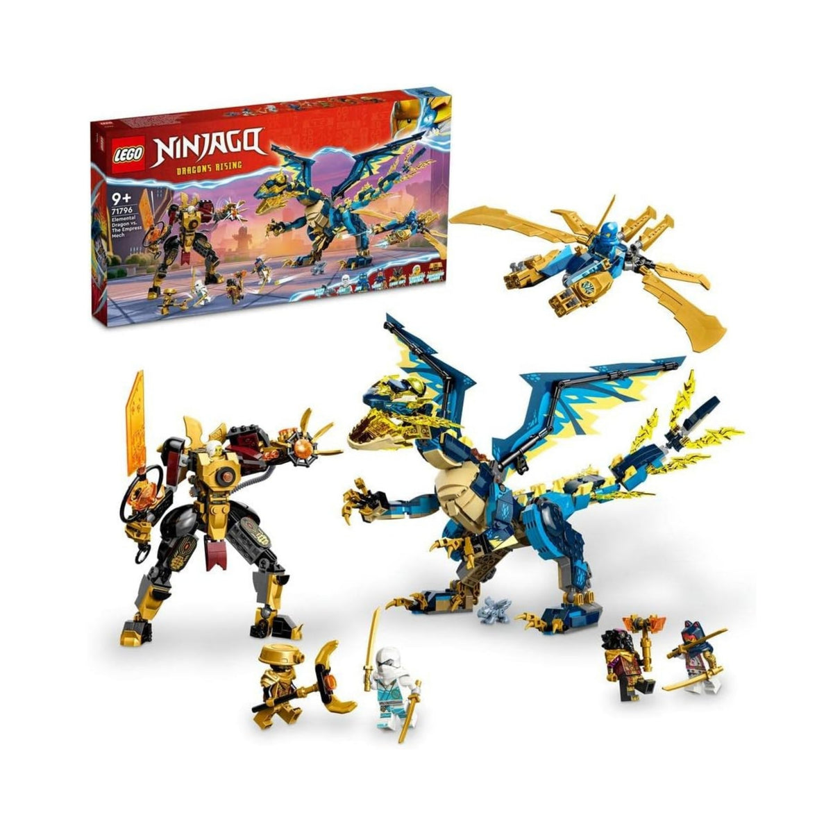 LEGO NINJAGO Lloyd and Arin’s Ninja Team Mechs Building Toy Set, Featuring 2 Battle Mechs and 5 Minifigures, Gift for Imaginative Boys and Girls Ages 9+ Who Love Ninja Adventures, 71794