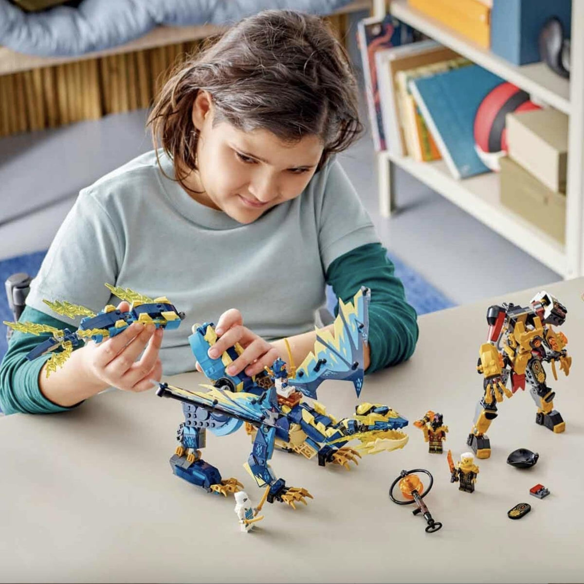 LEGO NINJAGO Lloyd and Arin’s Ninja Team Mechs Building Toy Set, Featuring 2 Battle Mechs and 5 Minifigures, Gift for Imaginative Boys and Girls Ages 9+ Who Love Ninja Adventures, 71794