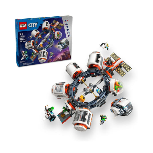 LEGO City Modular Space Station STEM Toy, Modular Exploration Science Toy with 6 Astronaut Minifigures, Gifts for Boys, Girls, and Kids Ages 7 and Up, Building Set for Kids, 60433