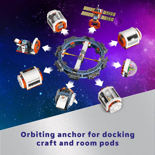 LEGO City Modular Space Station STEM Toy, Modular Exploration Science Toy with 6 Astronaut Minifigures, Gifts for Boys, Girls, and Kids Ages 7 and Up, Building Set for Kids, 60433